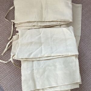 New IKEA Puderviva Linen Duvet Cover Set Yellow Full/Queen